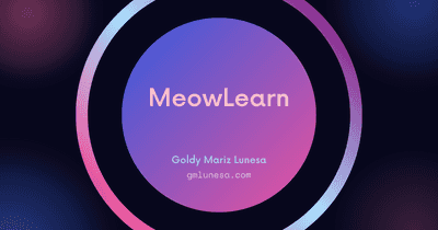 Cover for MeowLearn project by Goldy Mariz Lunesa